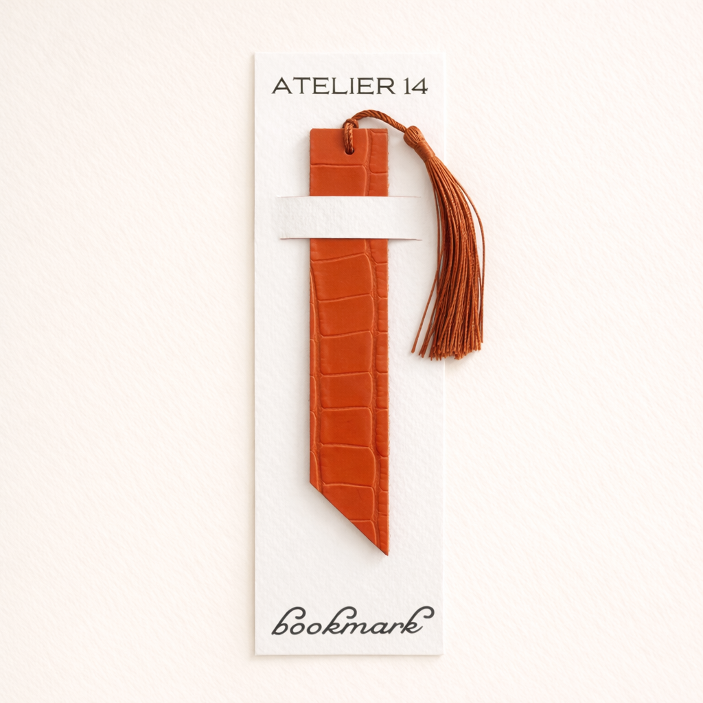 Leather bookmark