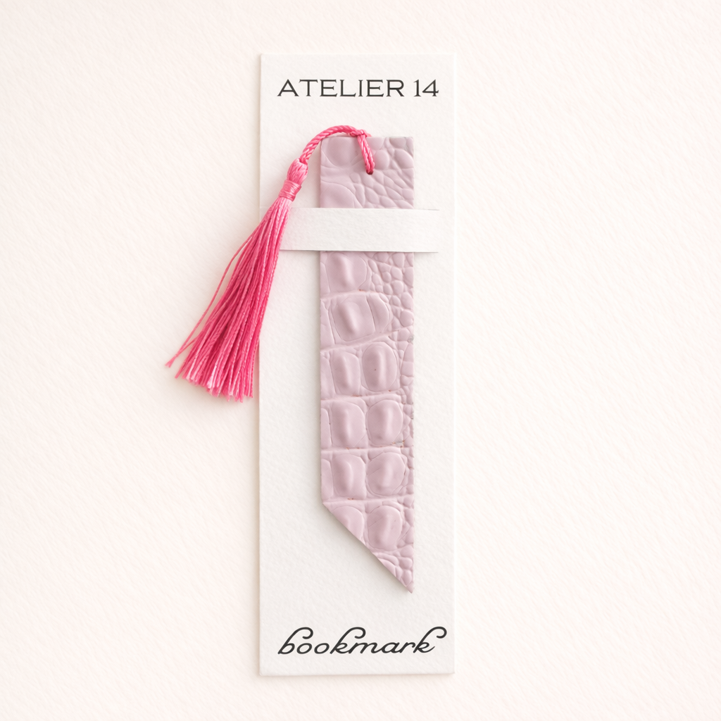 Leather bookmark