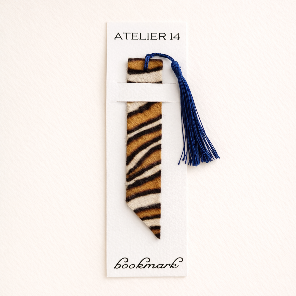 Leather bookmark