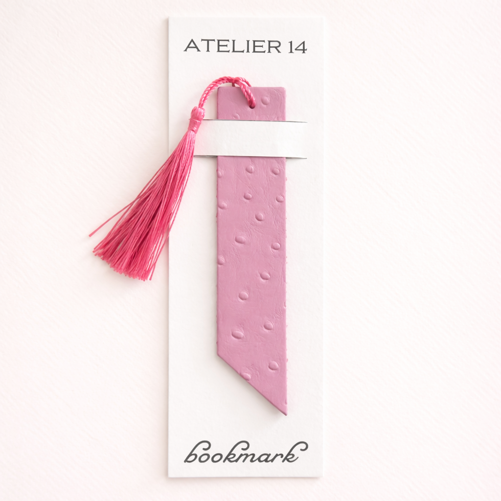 Leather bookmark