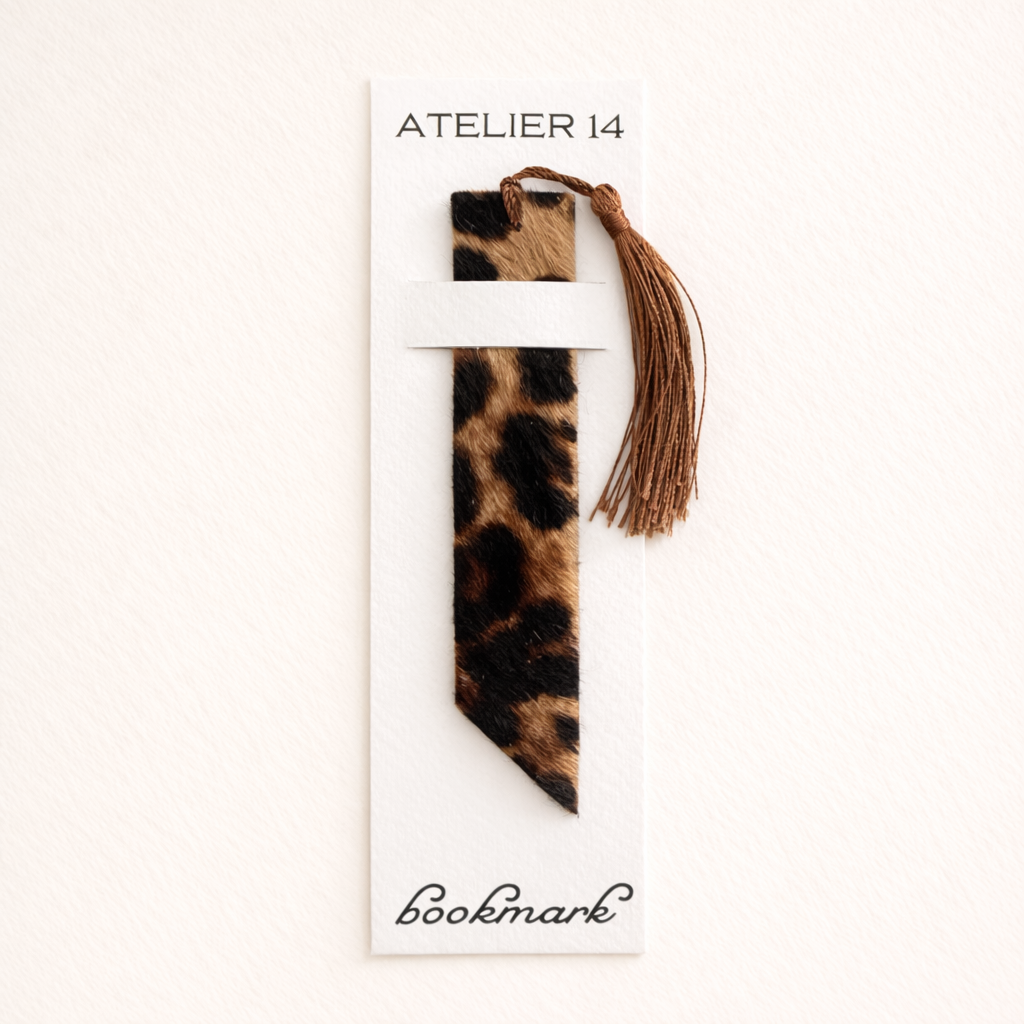 Leather bookmark