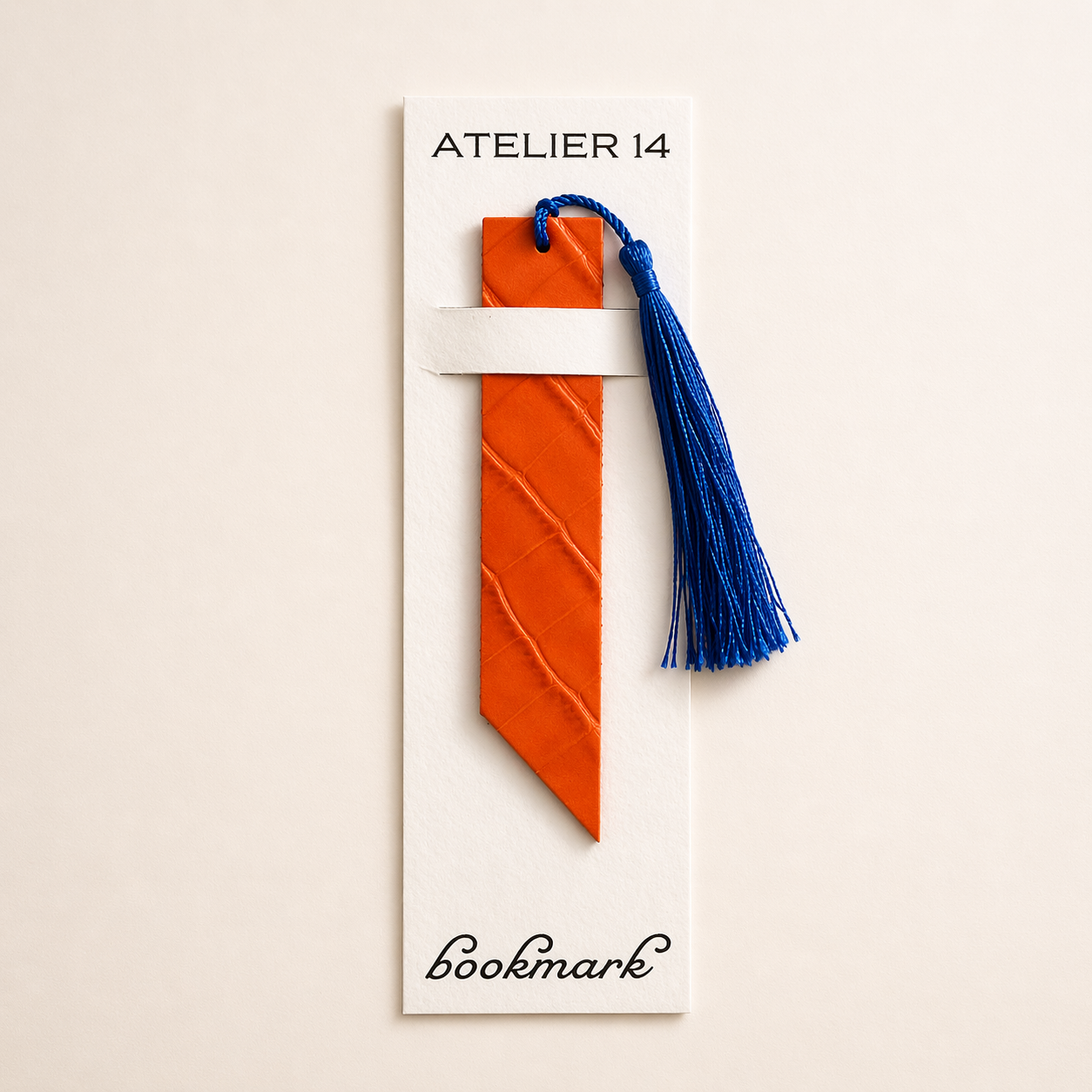 Leather bookmark