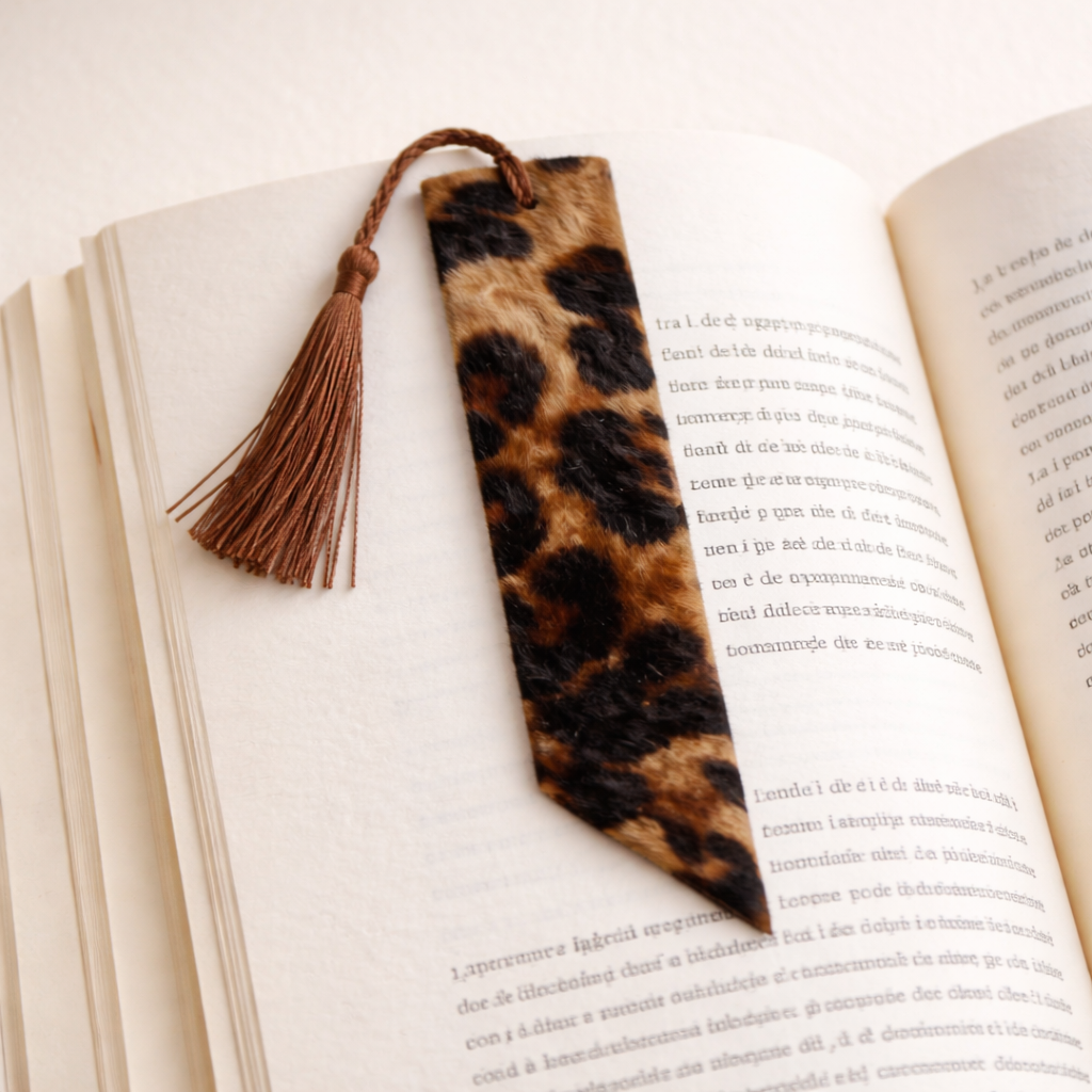 Leather bookmark