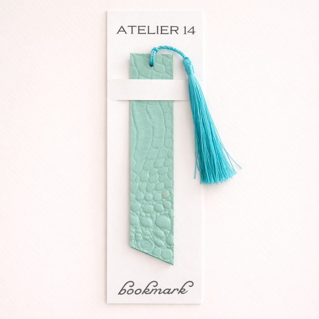 Leather bookmark
