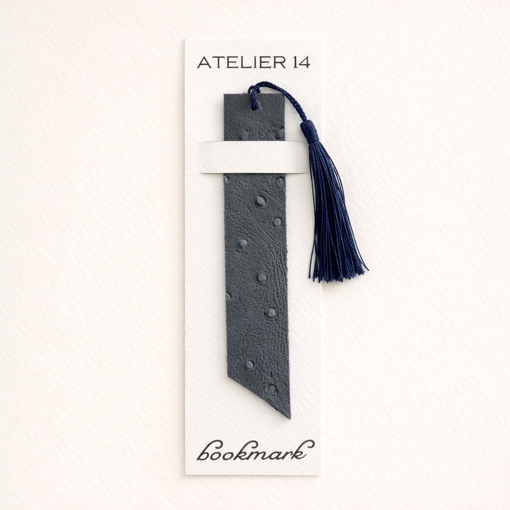 Leather bookmark