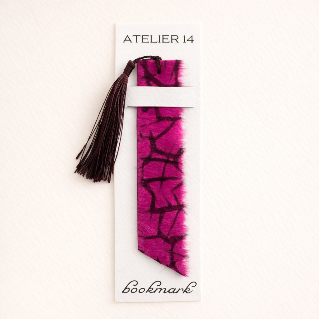 Leather bookmark