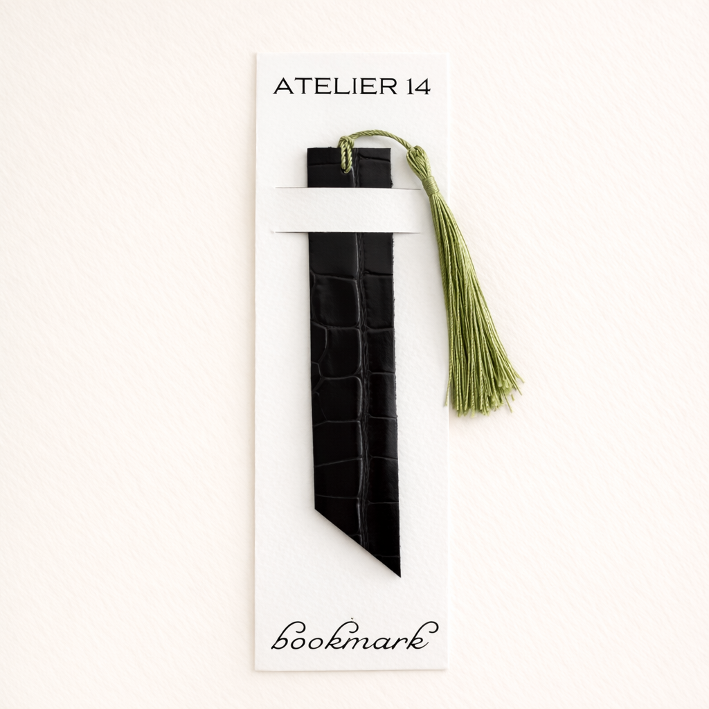 Leather bookmark