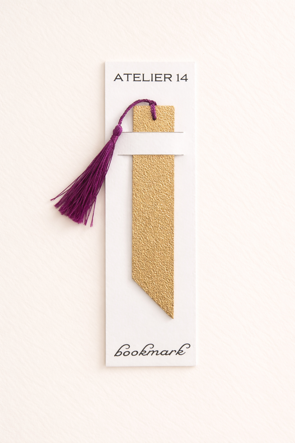 Leather bookmark