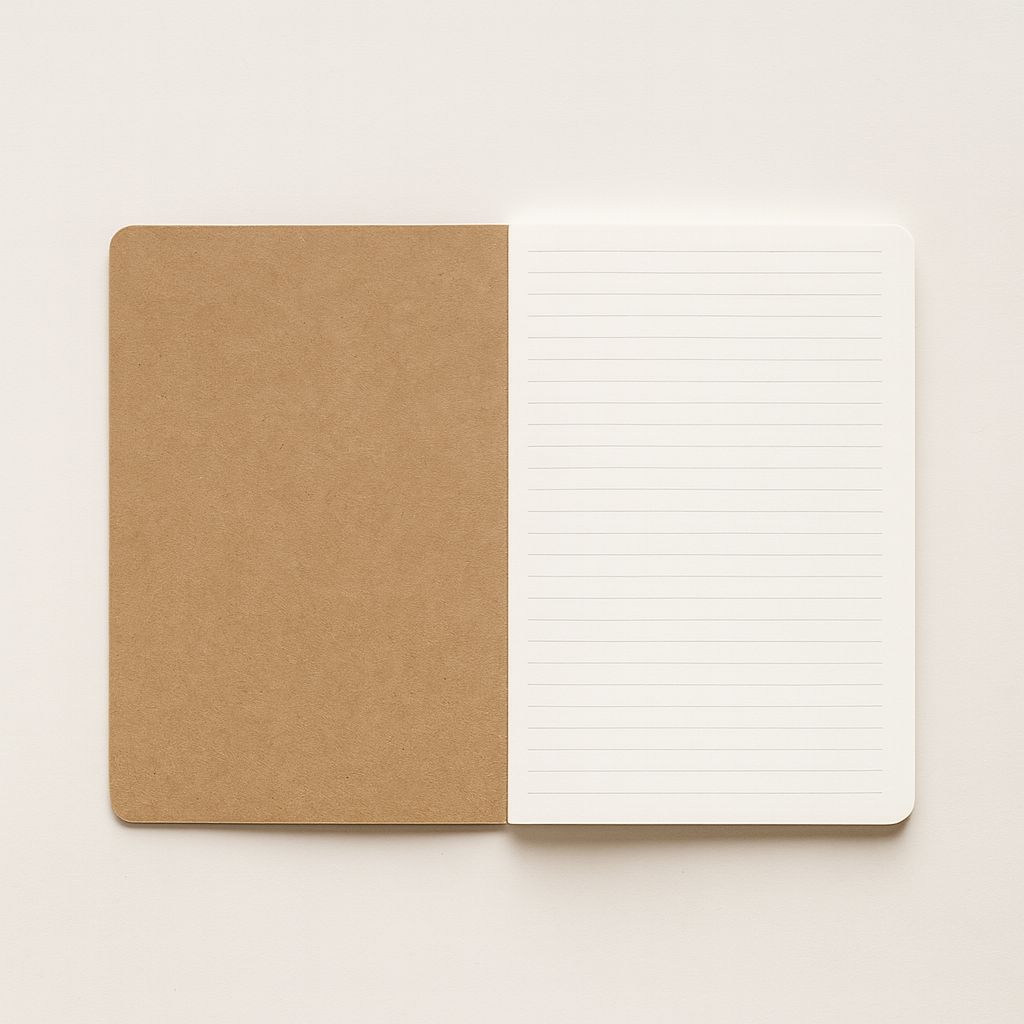 Notebook A5 a righe  -  Kraft