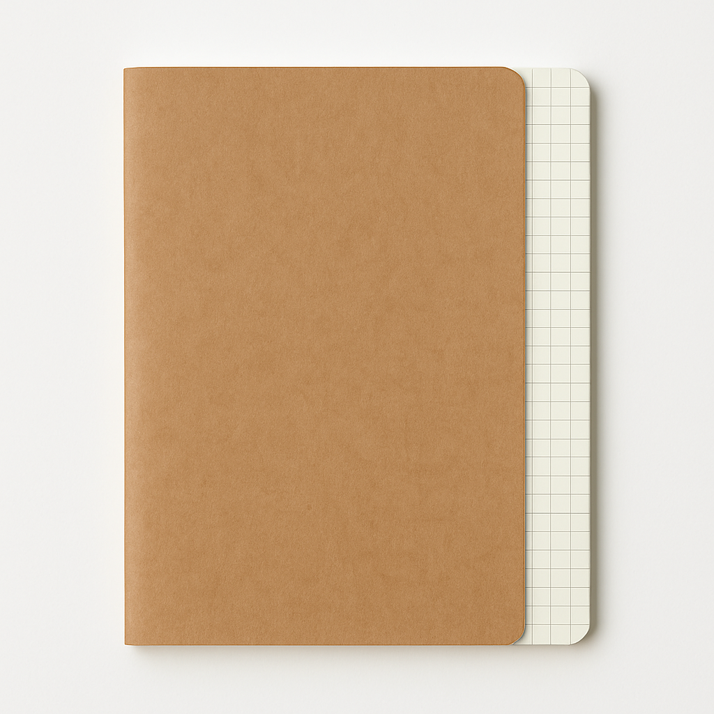 Notebook A5 a quadretti - Kraft