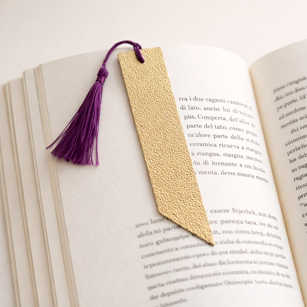 Leather bookmark