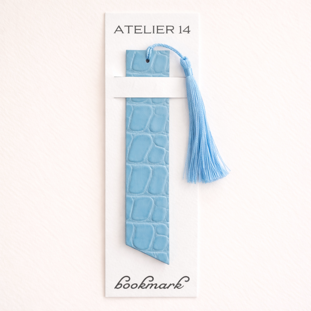 Leather bookmark
