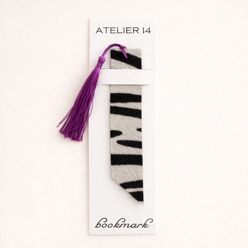 Leather bookmark